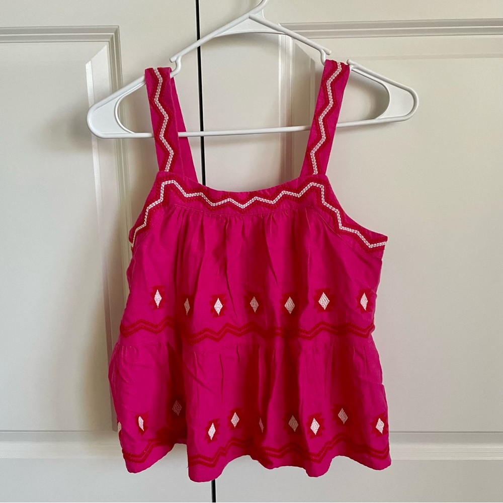 LOFT Tank Pink and White XXSP